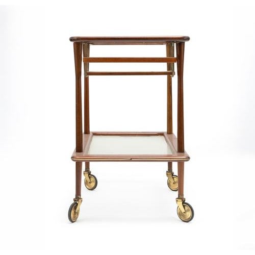 Vintage Bar Cart from Cassina, Italy 1950s For Sale - Image 3 of 8