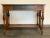 Traditional Antique Ebonized Oak Library Table Desk With Drawer For Sale - Image 3 of 8