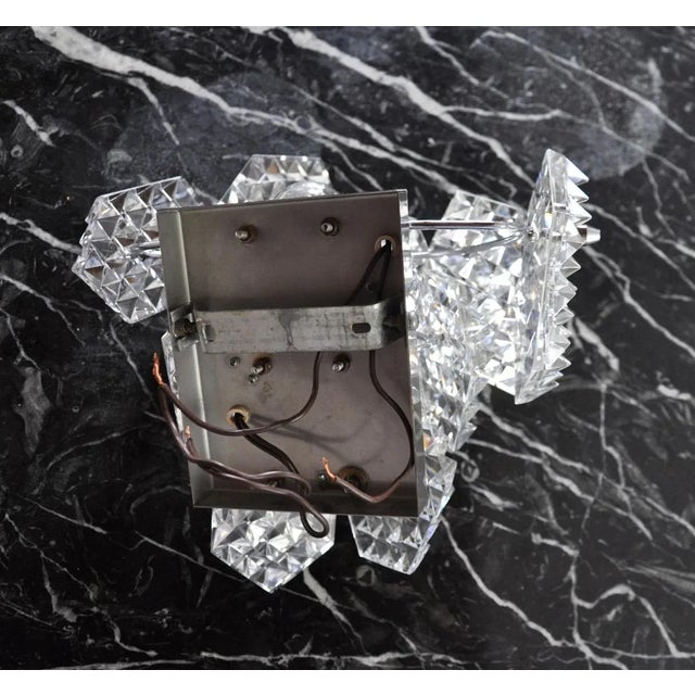 Glass Wall Sconce from Kinkeldey, Germany, 1970s For Sale - Image 7 of 8