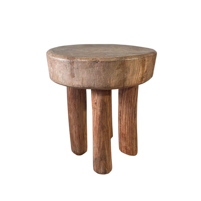 Brown African Vintage Carved Wood Milk Stool Hehe Gogo People Tanzania 11.5" H For Sale - Image 8 of 8