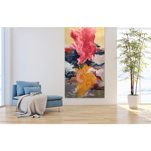 Painting Acrylic on Canvas 2018 Size: 37.8 W x 66.1 H x 0 in - Styles: Abstract, Fine Art, Modern, Expressionism, Abstract...