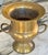 Vintage Neoclassical Brass Finish Urn Shape Vase For Sale - Image 10 of 11