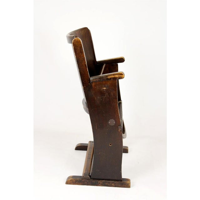 Vintage Czech Cinema Chair in Wood from Ton, 1940s For Sale - Image 9 of 11