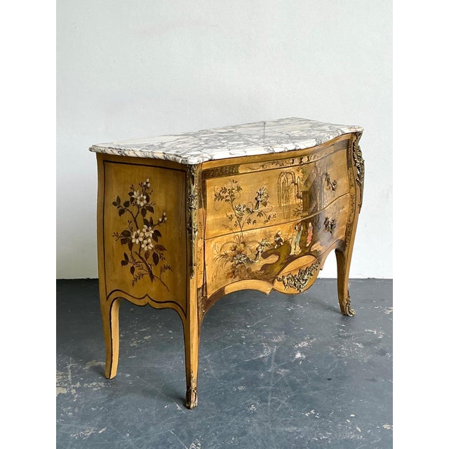 Antique Italian Chinoiserie Style Commode For Sale In West Palm - Image 6 of 18