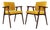 Yellow Wooden Chairs, 1960s, Set of 2 For Sale