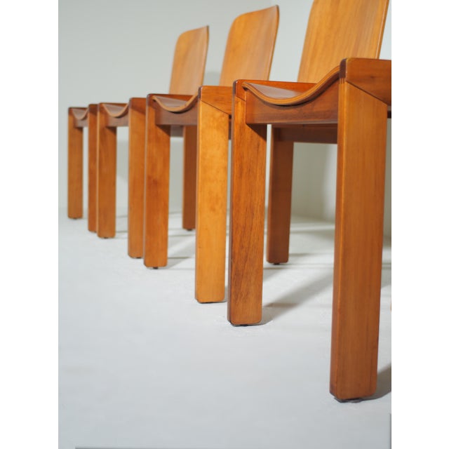 Molteni Dining Chairs by Afra and Tobia Scarpa for Molteni, Italy, 1970s, Set of 4 For Sale - Image 4 of 18