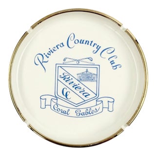 Vintage Riviera Country Club Coral Gables Florida Ashtray For Sale