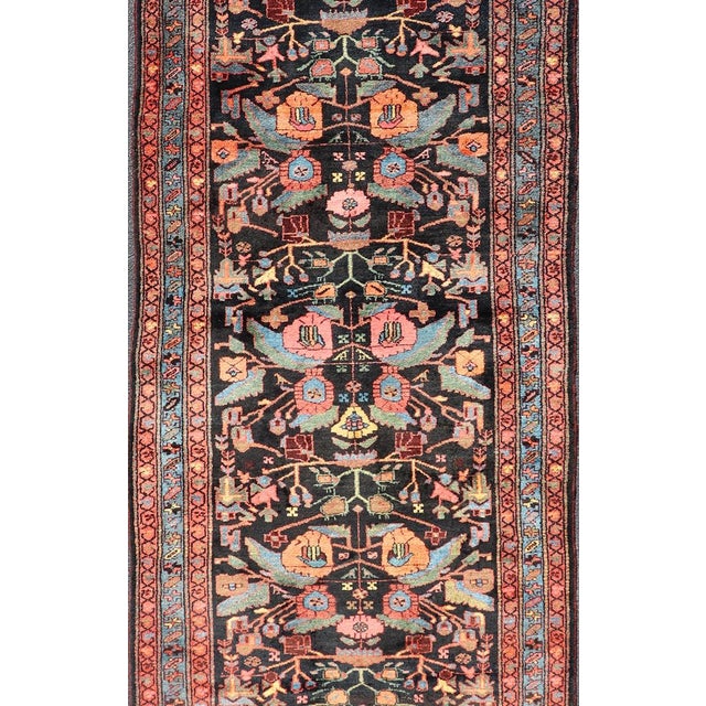 Antique Persain Nahavand Gallery Runner with All-Over Sub-Geometric Design. Keivan Woven Arts / rug X23-0817-339, country...