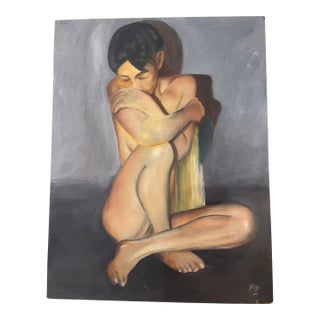 1980s Marc Olivier Grégoire (1906-1991) Nude Painting For Sale