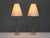 Swedish Modern EAE Table Lamps, Brass, Glass and Pierre Frey Silk, 1950s, Set of 2 For Sale - Image 9 of 11