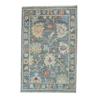 Turkish Oushak Rug 2' x 3'1" #17017 For Sale
