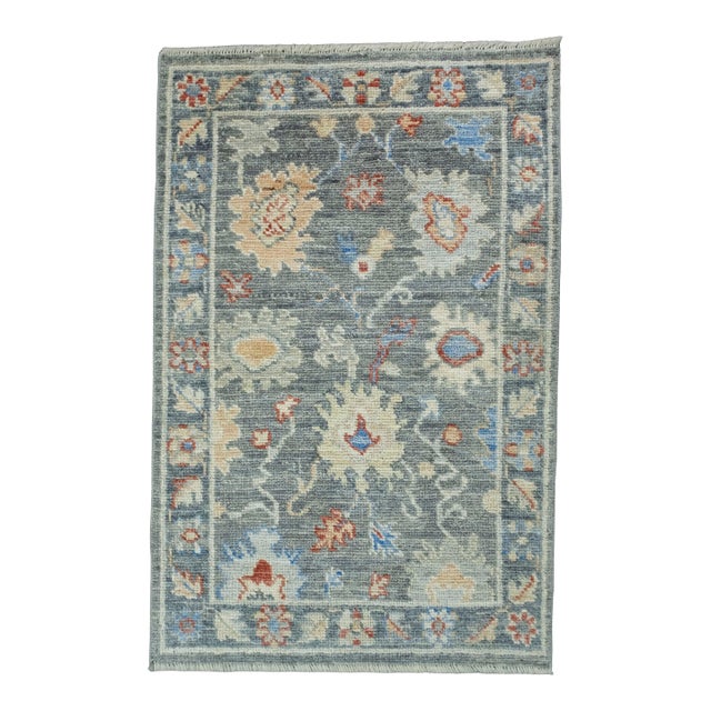 Turkish Oushak Rug 2' x 3'1" #17017 For Sale