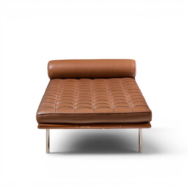 Mid 20th Century Mies Van Der Rohe for Knoll Mid Century Barcelona Daybed Chaise For Sale - Image 5 of 10