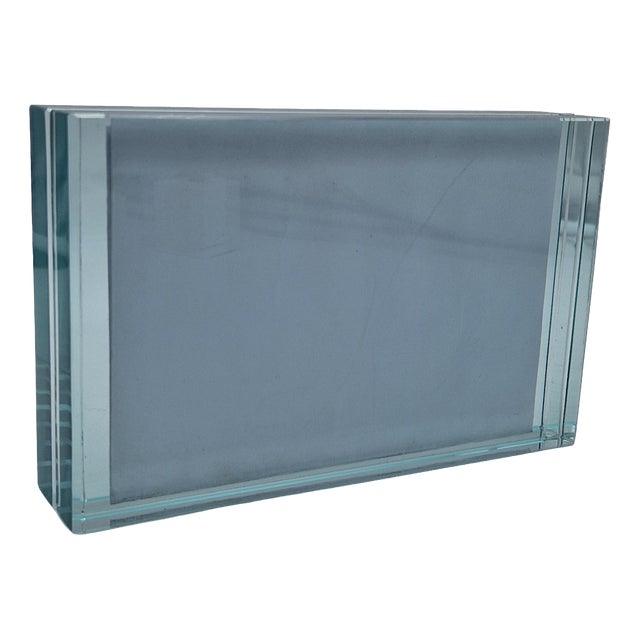 Vintage Photo Frame in Cut Glass from Fontana Arte, 1960s For Sale