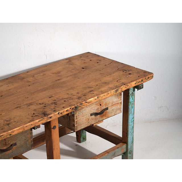 Vintage Worktable, 1920 For Sale - Image 4 of 12