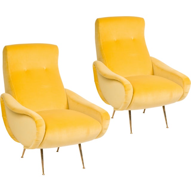 Pair of Italian Mid-Century Chairs in the Stryle of Marco Zanuso For Sale In Los Angeles - Image 6 of 6