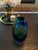 Contemporary Blue Green Glass Swirl Vase For Sale In Tampa - Image 6 of 8