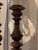 Brown 19th Century Carved Altar Stick Table Lamps - a Pair For Sale - Image 8 of 10