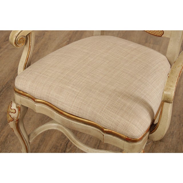 1970s Drexel Heritage Sketchbook Collection Chinoiserie Painted Dining