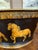 Antique English Planter Jardiniere Horse Equine Black Decoupage Tole Metal C1900 For Sale In Dallas - Image 6 of 18