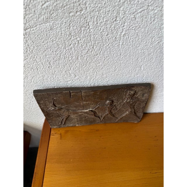Mid-Century Bronze Bas-Relief, 1960s For Sale - Image 9 of 14