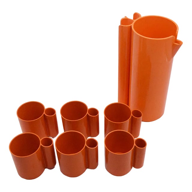 Vitrac Plastic Drinking Set by Jean Pierre, France, 1970s For Sale