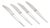 Caravel Dinner Knives by Henning Koppel for Georg Jensen, 1940s, Set of 4 For Sale