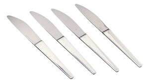 Caravel Dinner Knives by Henning Koppel for Georg Jensen, 1940s, Set of 4