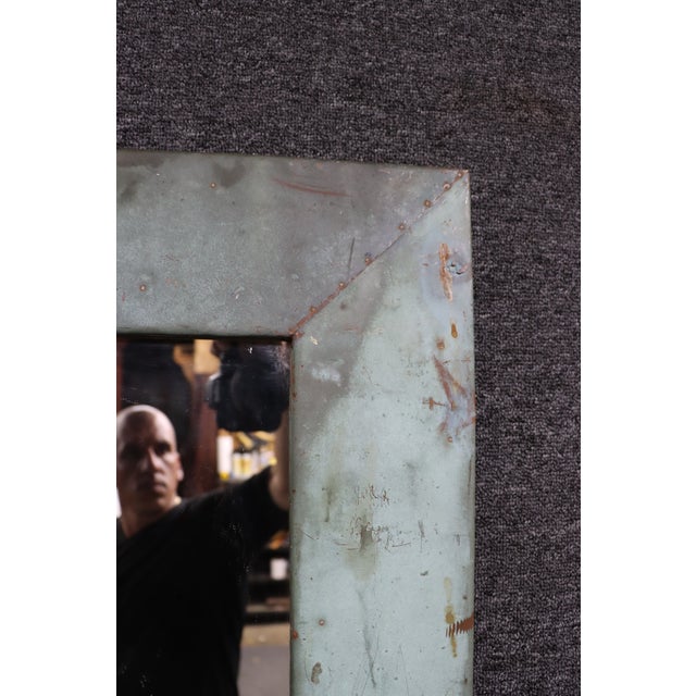 Glass Olde Good Things Reclaimed Copper-Clad Wall Mirror For Sale - Image 7 of 11