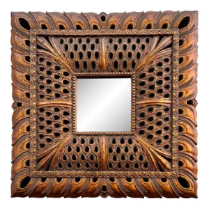 Late 20th Century Ornate Large Scale Resin Mirror