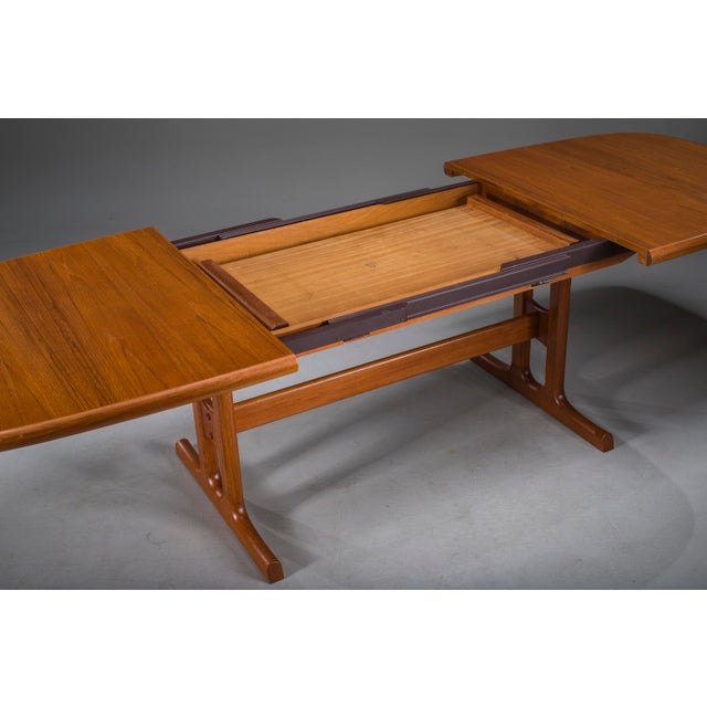 Danish Modern Extendable Teak Dining Table from Glostrup, 1960s For Sale - Image 12 of 17