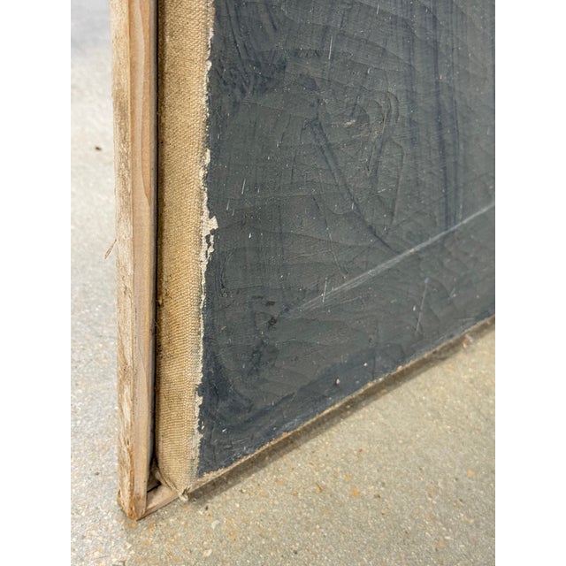 Large Mid-Century Abstract Oil on Stretched Canvas by Tom Cranmer, 1957 For Sale - Image 9 of 14