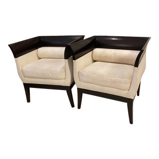 1990s Barbara Barry Lounge Chairs - a Pair For Sale