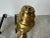 1980s Pair of Vintage American Brass & Metal Andirons With Claw and Ball Feet For Sale - Image 5 of 12