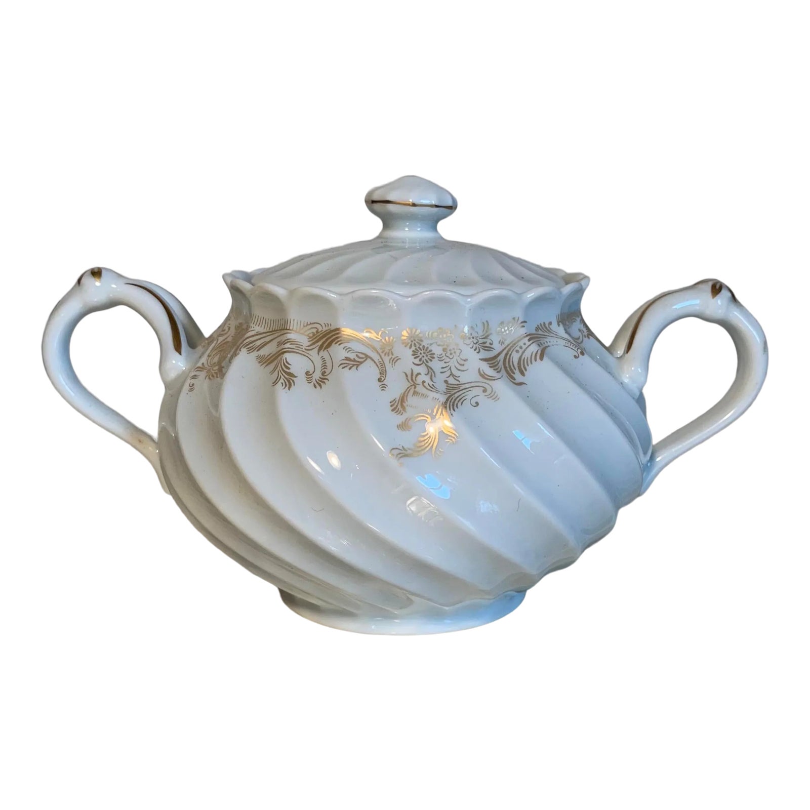 1930s Haviland Limoges Porcelain Ladore Sugar Dish Chairish