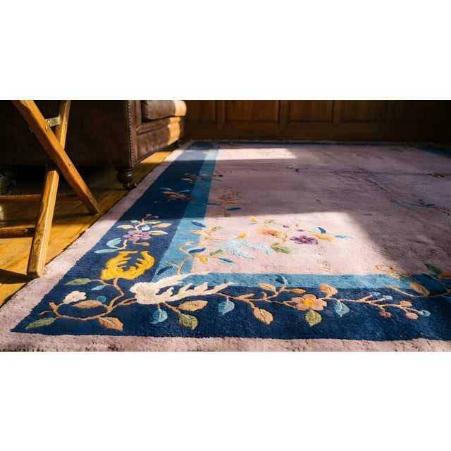 Textile Antique Chinese Peking Rug For Sale - Image 7 of 8