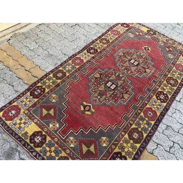 1960s Bohemian Turkish Floral Rug For Sale - Image 5 of 11
