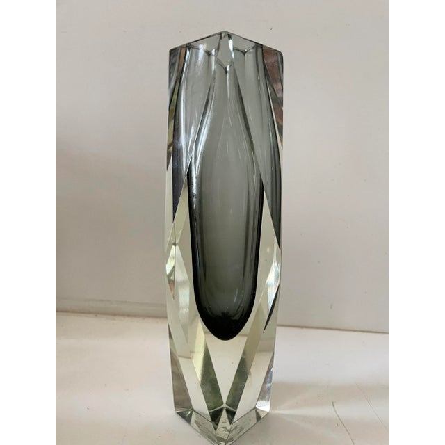 1960s Vintage Murano Sommerso Glass Vase by Alessandro Mandruzzato For Sale - Image 5 of 6