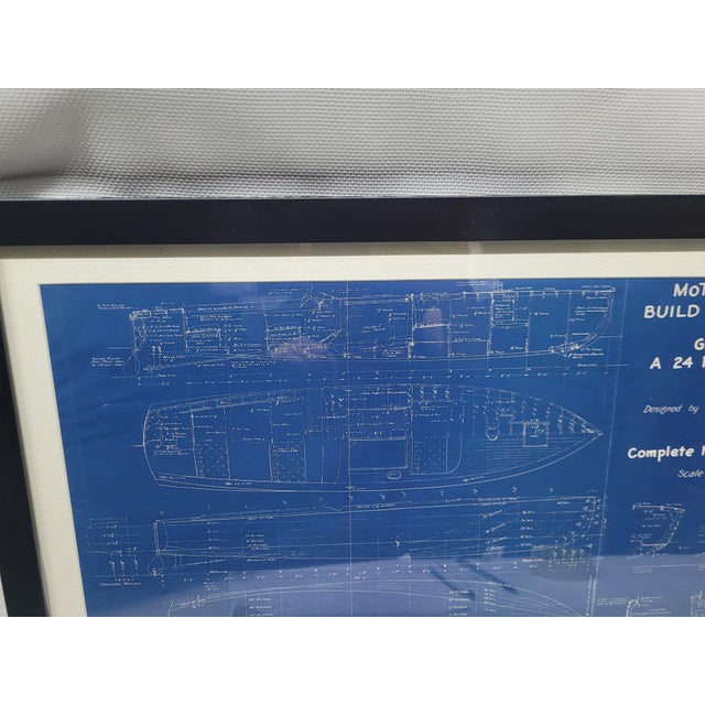 Boat Blueprint of the "Grayling JR" from Motor Boating Publications For Sale In Boston - Image 6 of 10