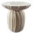 Sculptural Side Table Mango Wood Bleached Finish For Sale