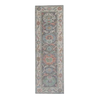 Turkish Oushak Runner Rug 2'8" x 8'1" For Sale