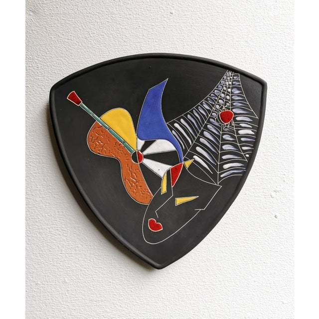 Mid-Century Bohemé No. 304 Wall Plate from Keto-Keramik, 1950s For Sale - Image 6 of 7