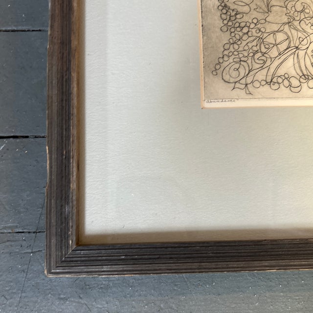 Abstract 1960’s Original Abstract Still Life Etching “Abundance” For Sale - Image 3 of 5
