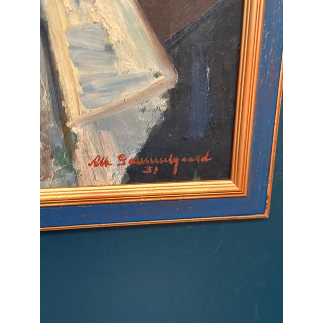 Albert Gammelgaard, Still Life, 1931, Oil on Canvas, Framed For Sale - Image 8 of 18