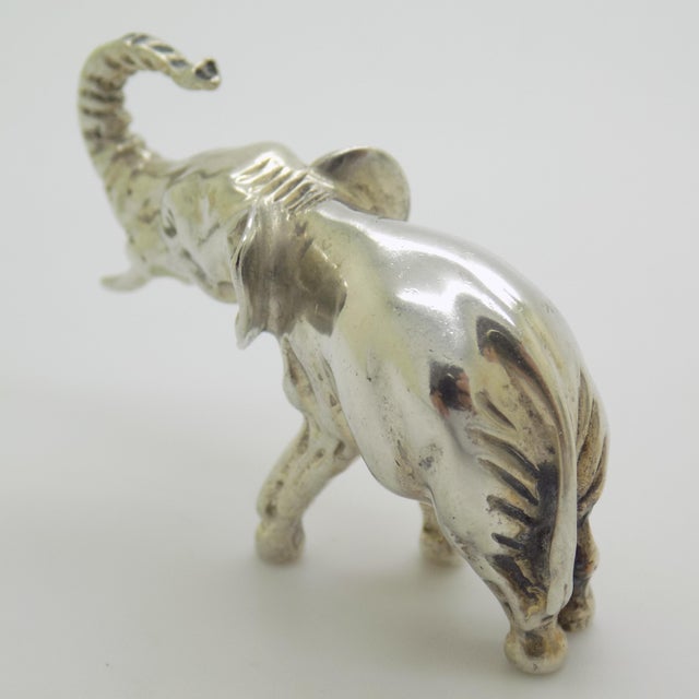 Vintage Italian Handmade Silver 835 Elephant Figurine, Vicenza, 1970s For Sale - Image 4 of 13