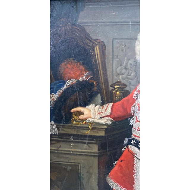 Early 20th Century M. Moshall "The Young King" Original Oil Painting Early 20th C. For Sale - Image 5 of 9