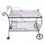 1950s Black Metal Rolling Bar Cart For Sale