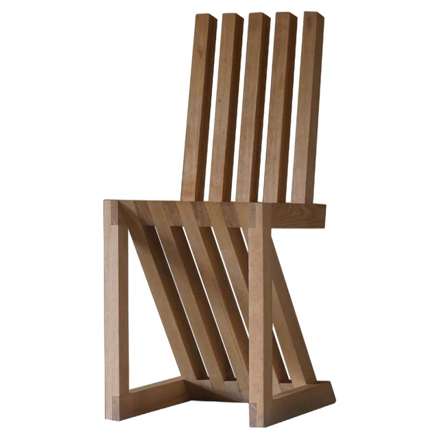 Zig Zag Chair in Pine, 1970s For Sale