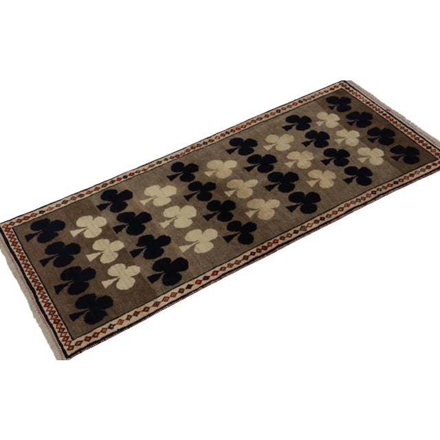 A vintage 3x8 Persian Gabbeh runner in the latest entries to Rug & Kilim’s curation of rare tribal pieces. Hand-knotted in...