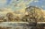 Richard Woods John Miller Winter landscape with snow covered fields & farmhouse in the English Countryside 1985 Circa For Sale - Image 4 of 14